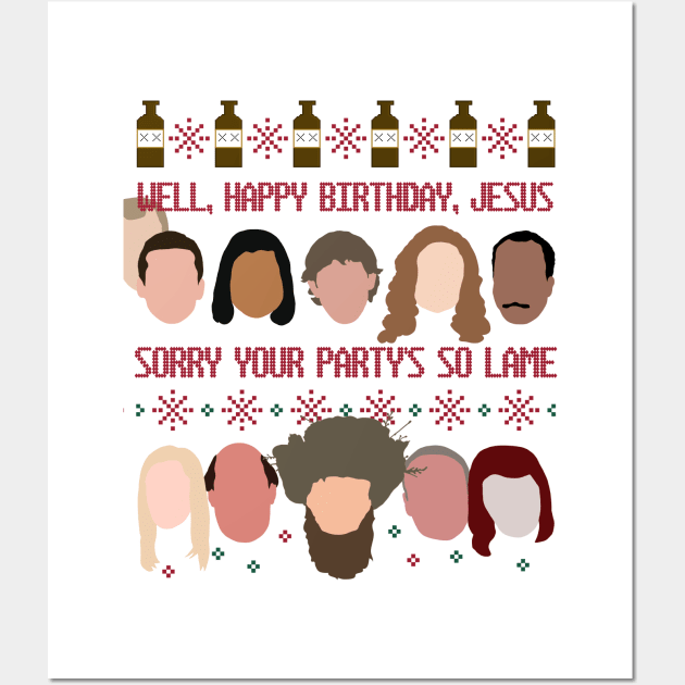 The office happy birthday jesus sweater deals